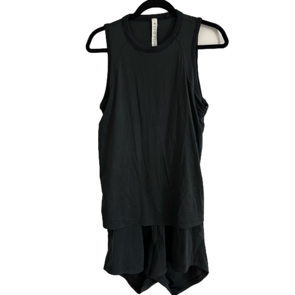 lululemon athletica Black Sleeveless Jumpsuit